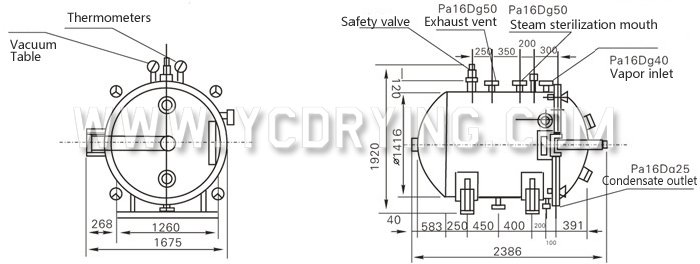 Round Static Vacuum Dryer