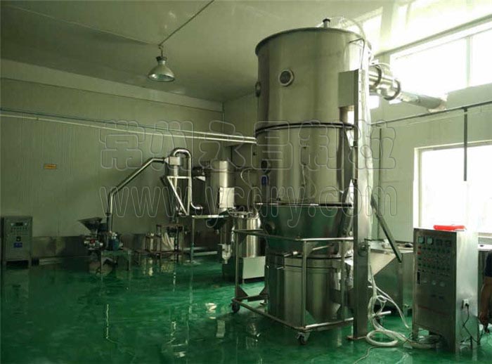 Health care products granulating machine