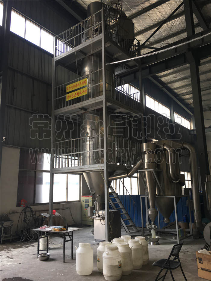 Zeolite granulating spray dryer
