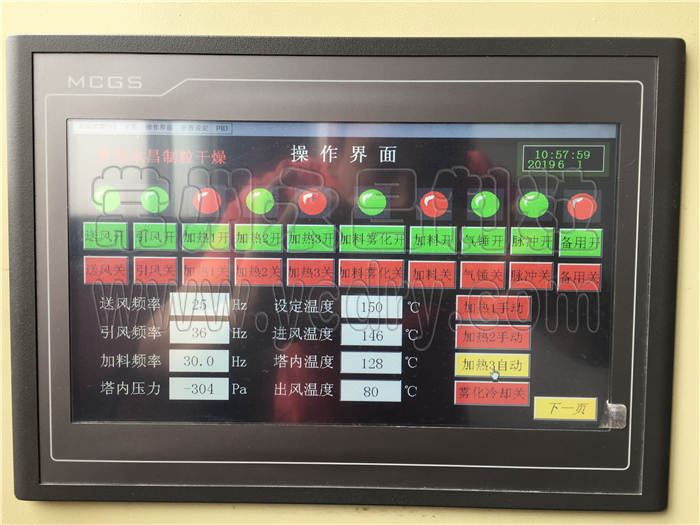 graphene granulating spray dryer