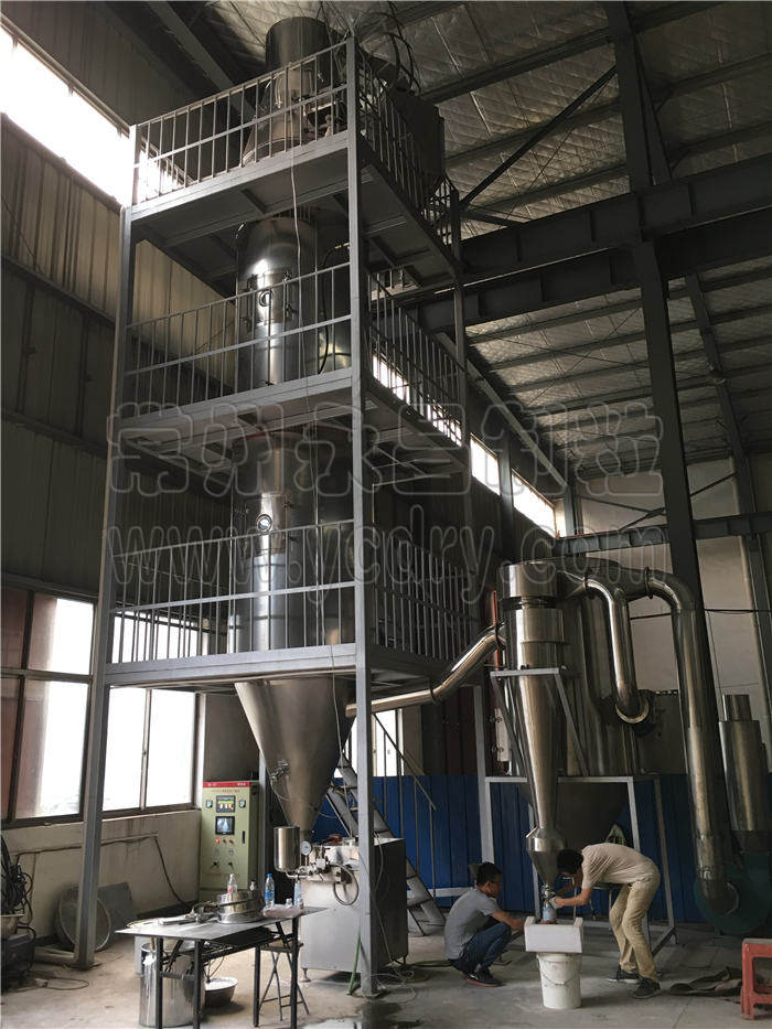 Spray granulating equipment for trial/test