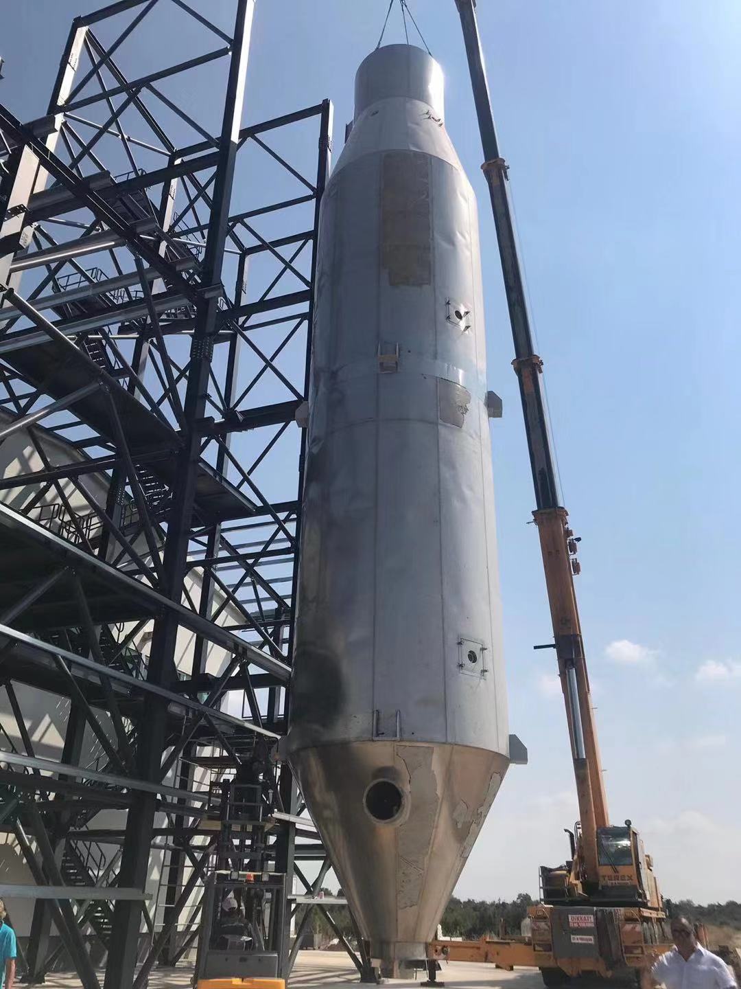 DF dry flowable spray granulating equipment installation in Turkey